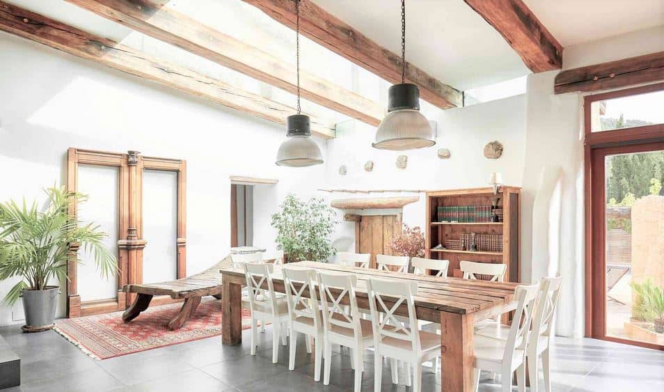Wooden Beams and Shiplap