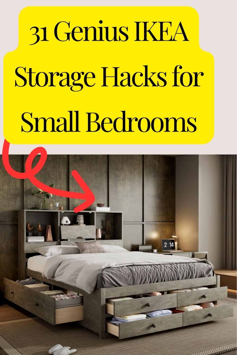 IKEA Bedroom Storage Hacks Maximize Space In Small Bedrooms IKEA Bedroom Storage Hacks Maximize Space In Small Bedrooms