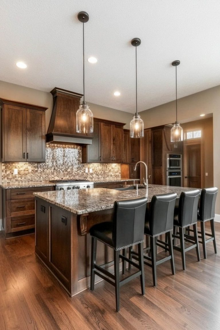 15 Stunning Kitchen With Dark Brown Cabinets Ideas