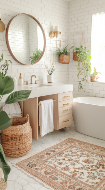 15 Genius Bohemian Bathroom Bliss