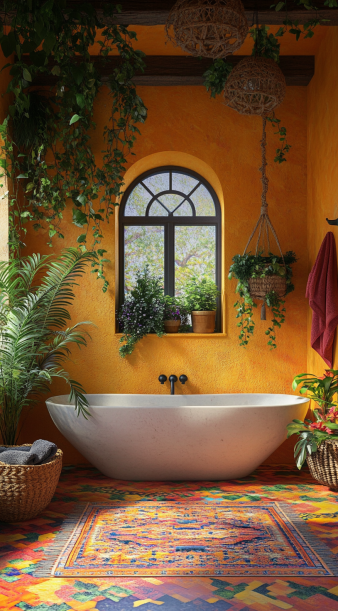 15 Genius Bohemian Bathroom Bliss