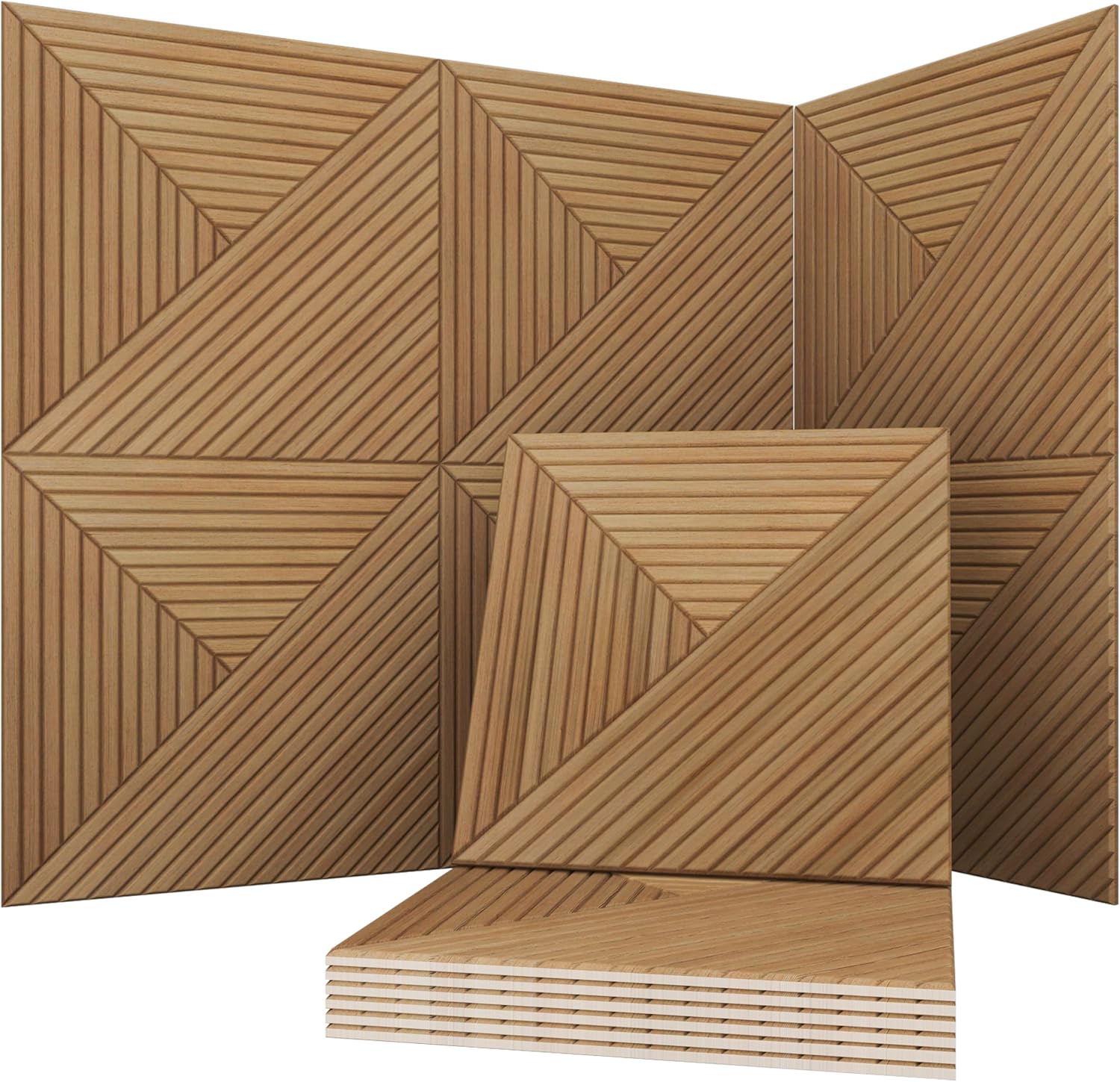Soon Global Acoustical Wall Panels (6-Piece, 23.62″ x 11.81″)	