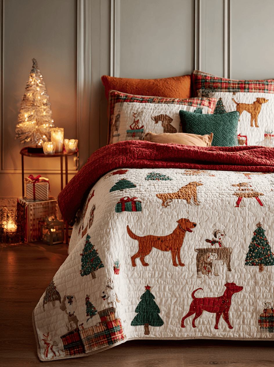 30+ Christmas Quilts Bedspreads Ideas