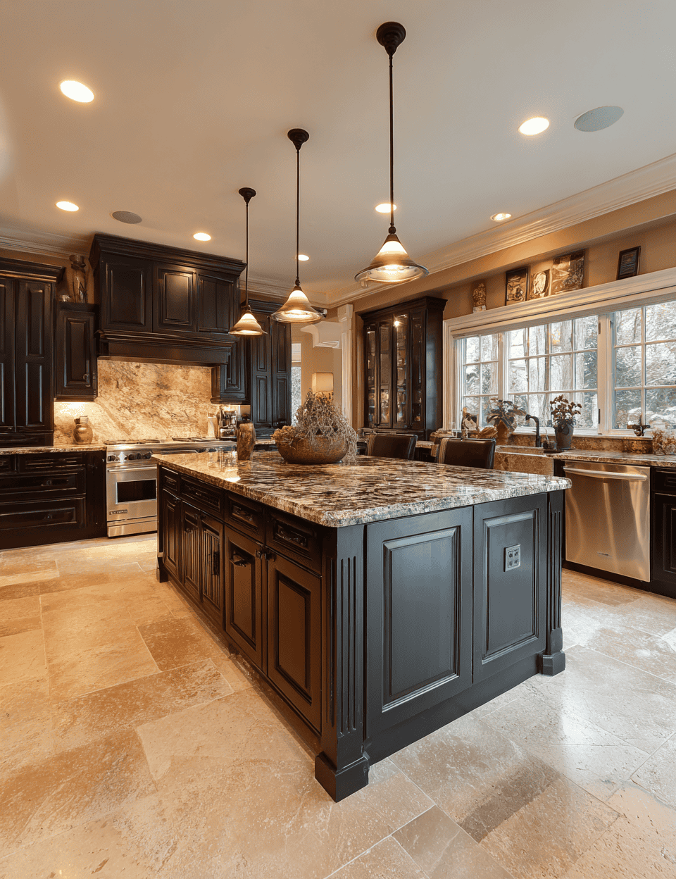 Dark Kitchen Cabinets with Dark Floors: A Bold and Timeless Design Choice