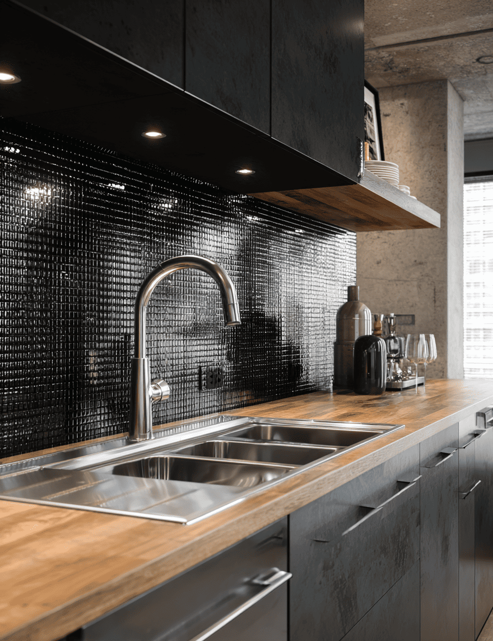 Dark Kitchen Cabinets with Dark Floors: A Bold and Timeless Design Choice