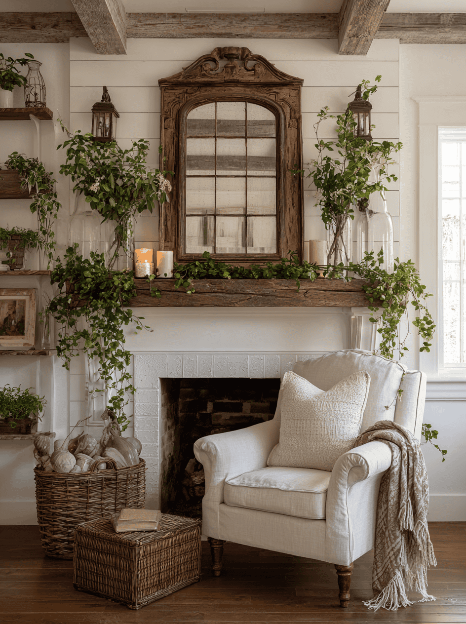 Spring Mantel Decorating Ideas