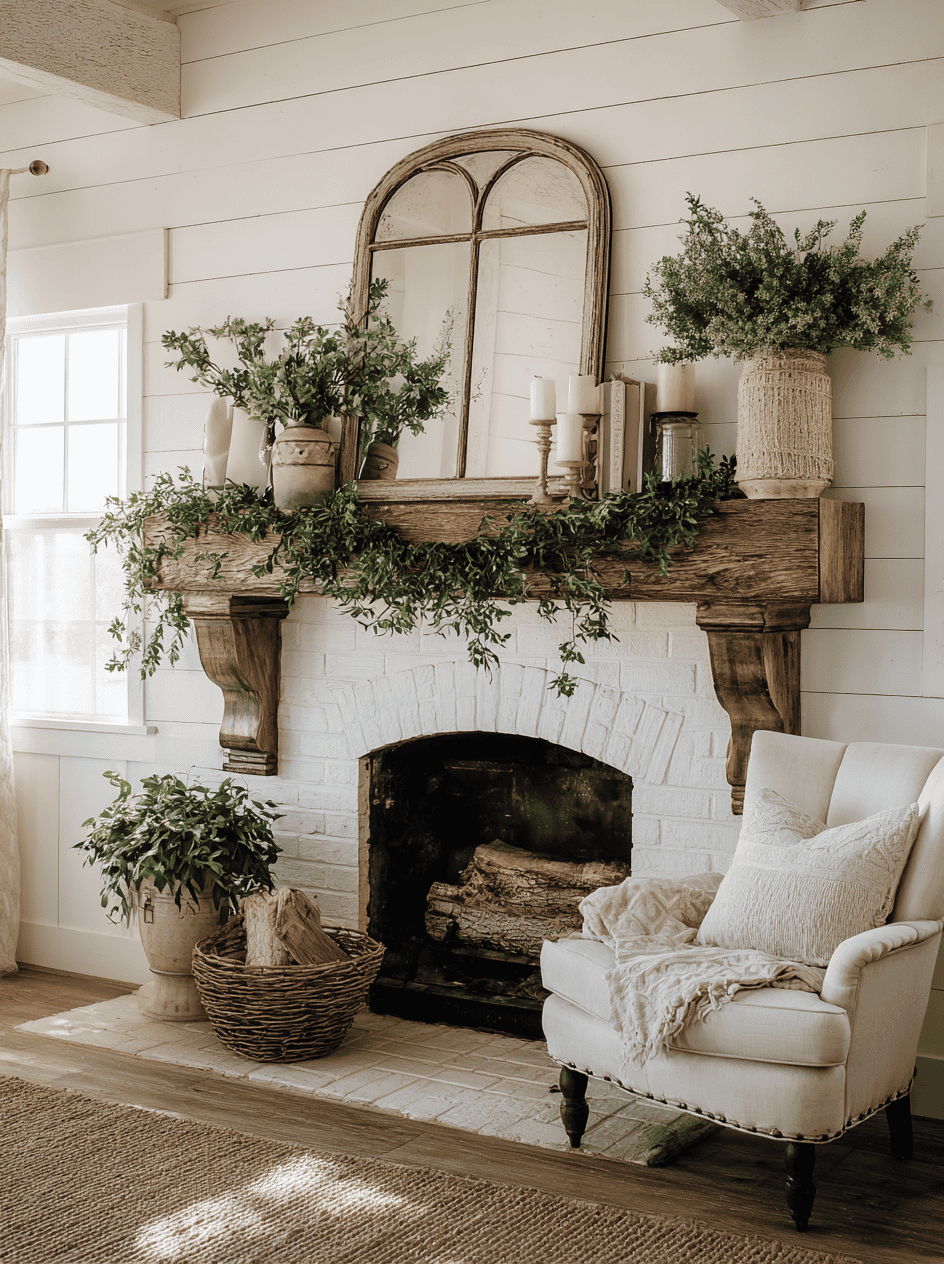 Spring Mantel Decorating Ideas