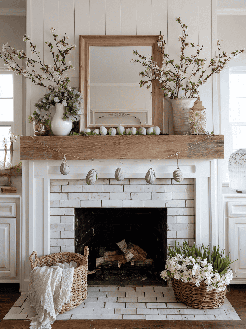 Spring Mantel Decorating Ideas