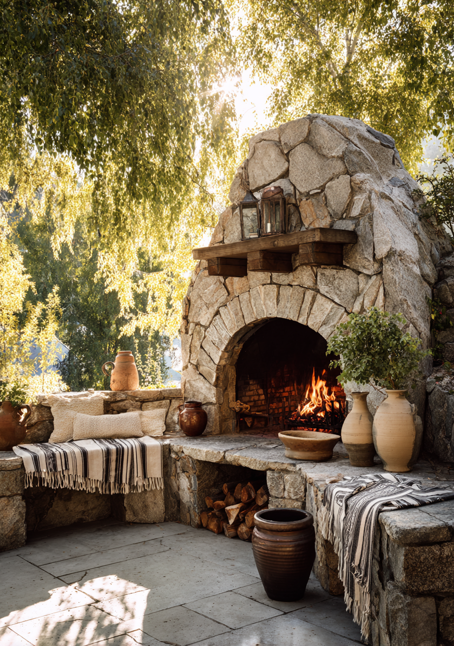 Outdoor Fireplace Ideas for Relaxing Nights