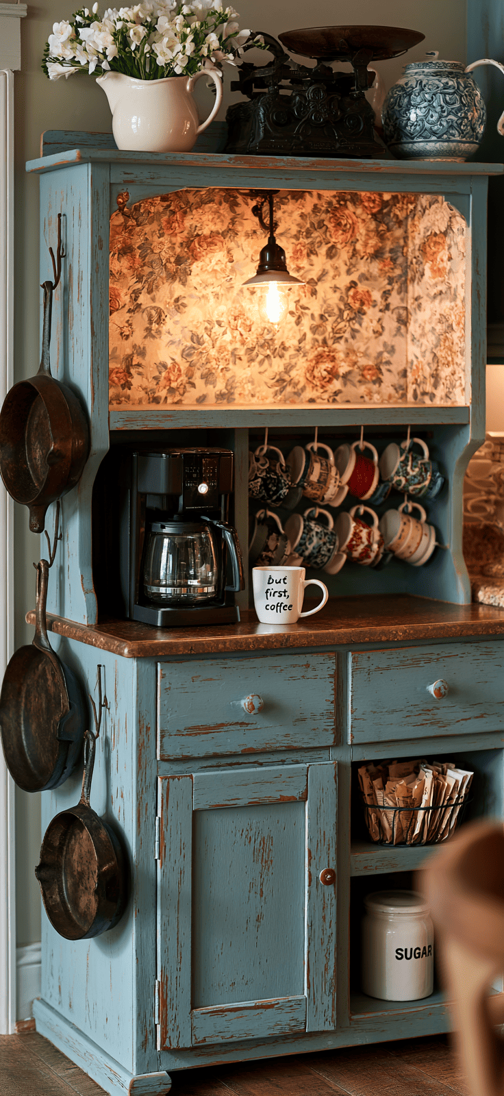 Vintage Hutch Decorating Ideas