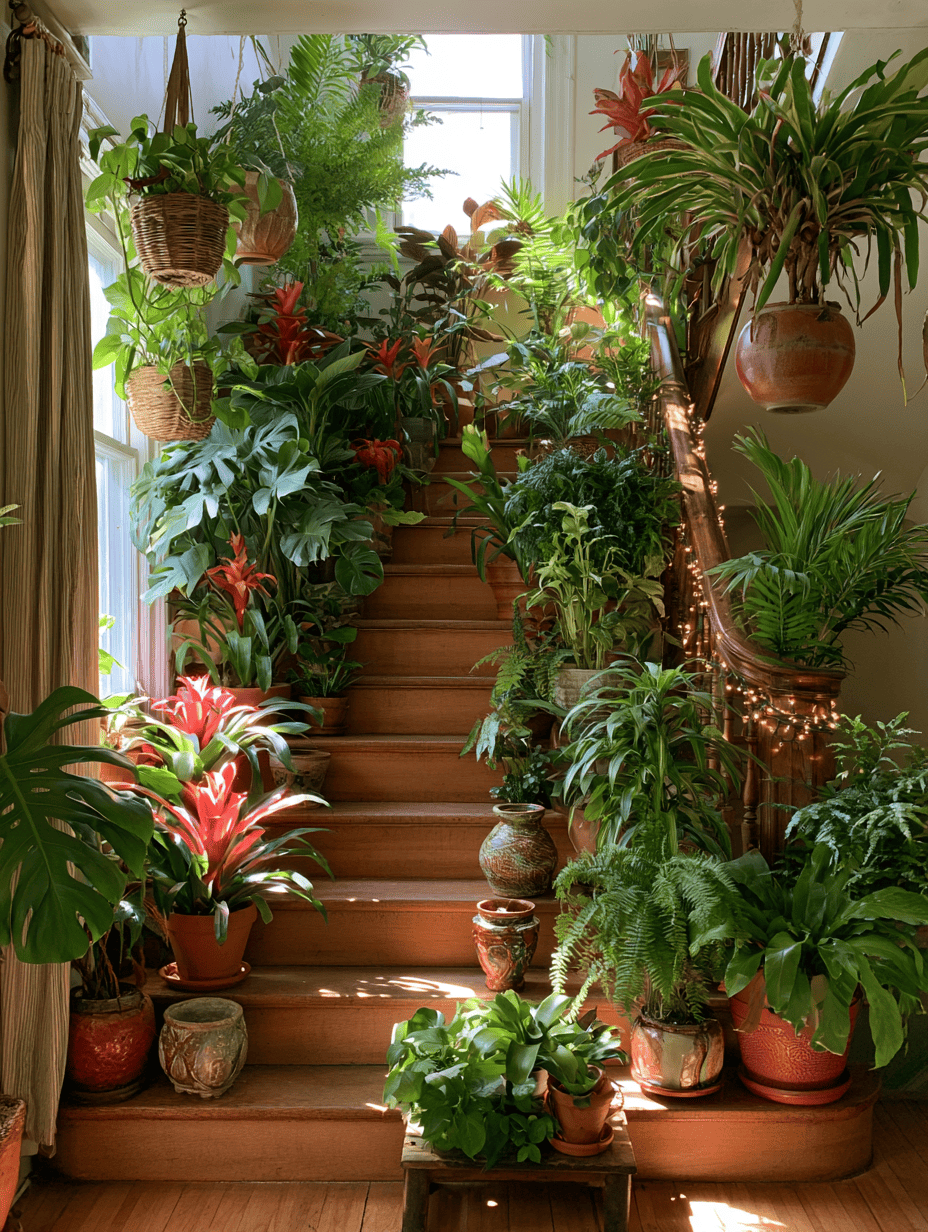Indoor Staircase Gardens