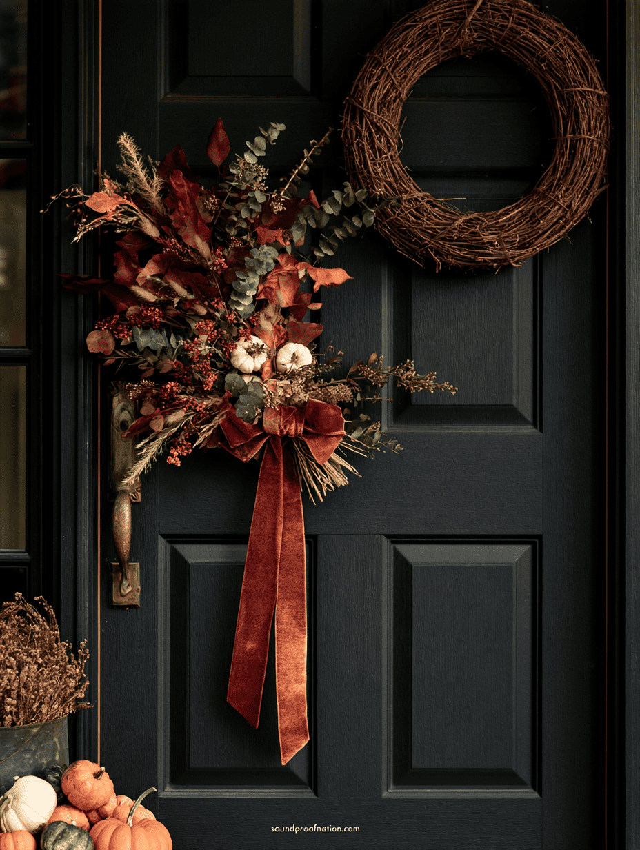 Create an Elegant Purple and Burgundy Entryway