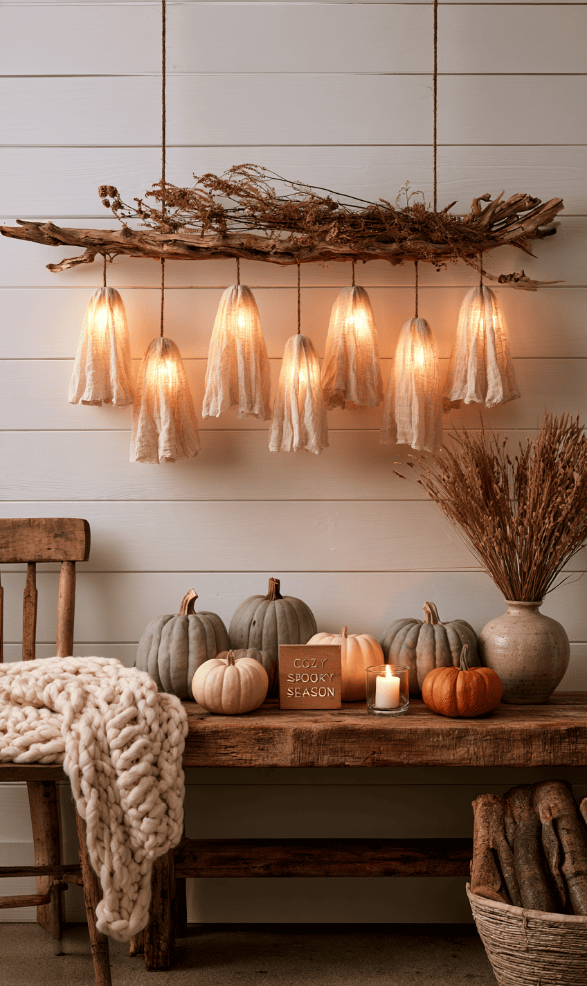 7. Cozy Hanging Ghost Branch