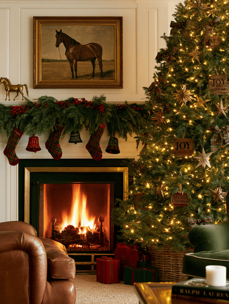 Bring Rustic Christmas Style into the Living Room